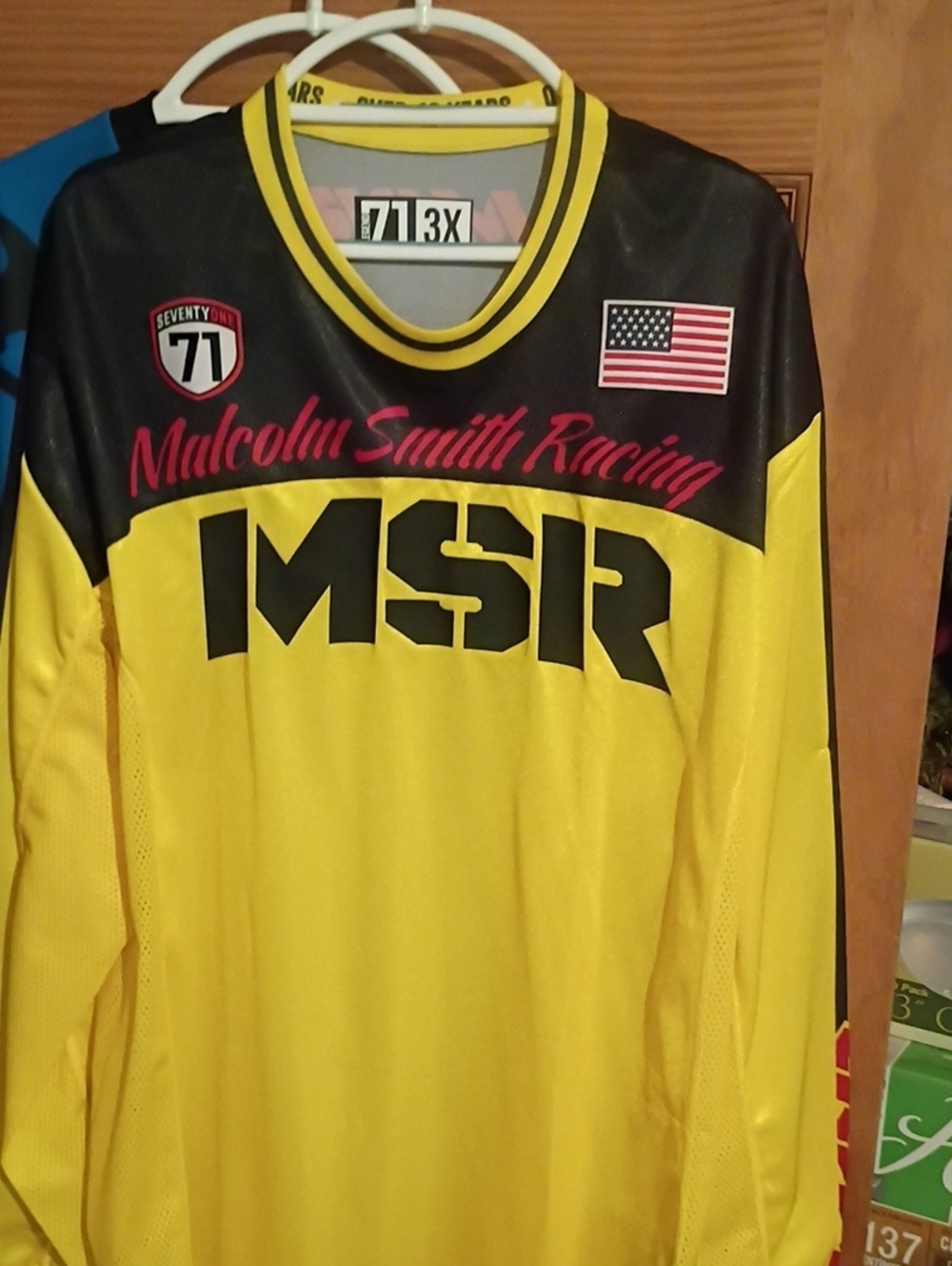 Malcolm Smith Racing MSR Yellow & Black Men's Jersey